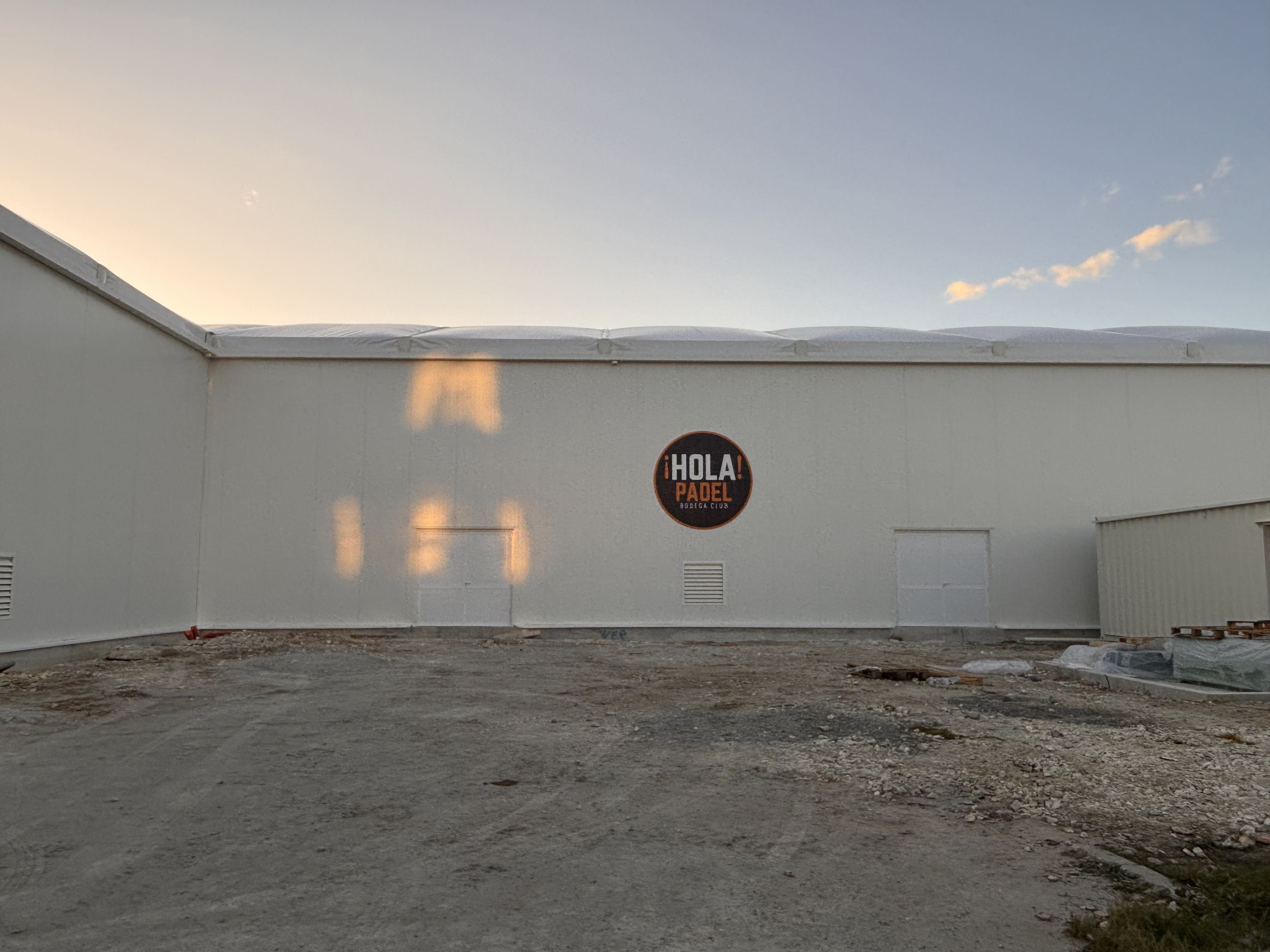Avancement du chantier ¡HOLA! PADEL